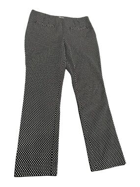 Anthropologie Black and White Patterned Stretchy Pants Size 8